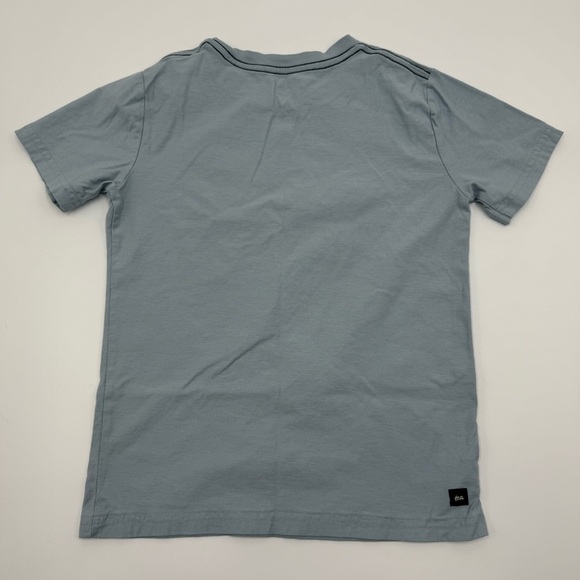Tea Collection Boy’s Mandrill Monkey Graphic Tee Blue Fog 8 100% Cotton EUC - Picture 4 of 9